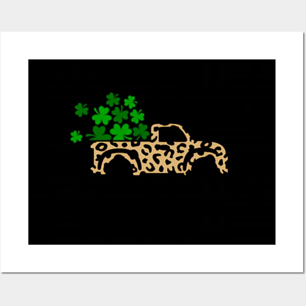 Let'S Day Drink St Patrick'S Day Leopard Truck Bar Wall Art by Sink-Lux